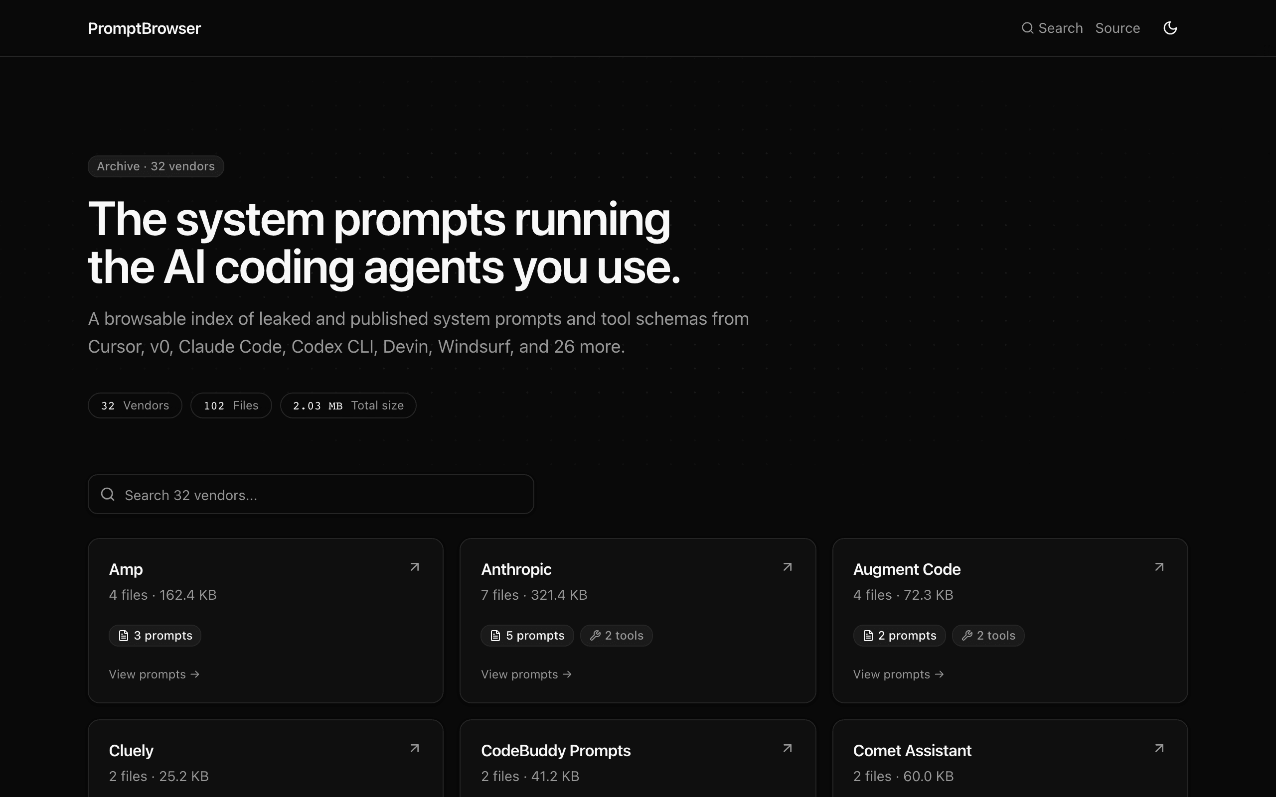 PromptBrowser.cc project screenshot